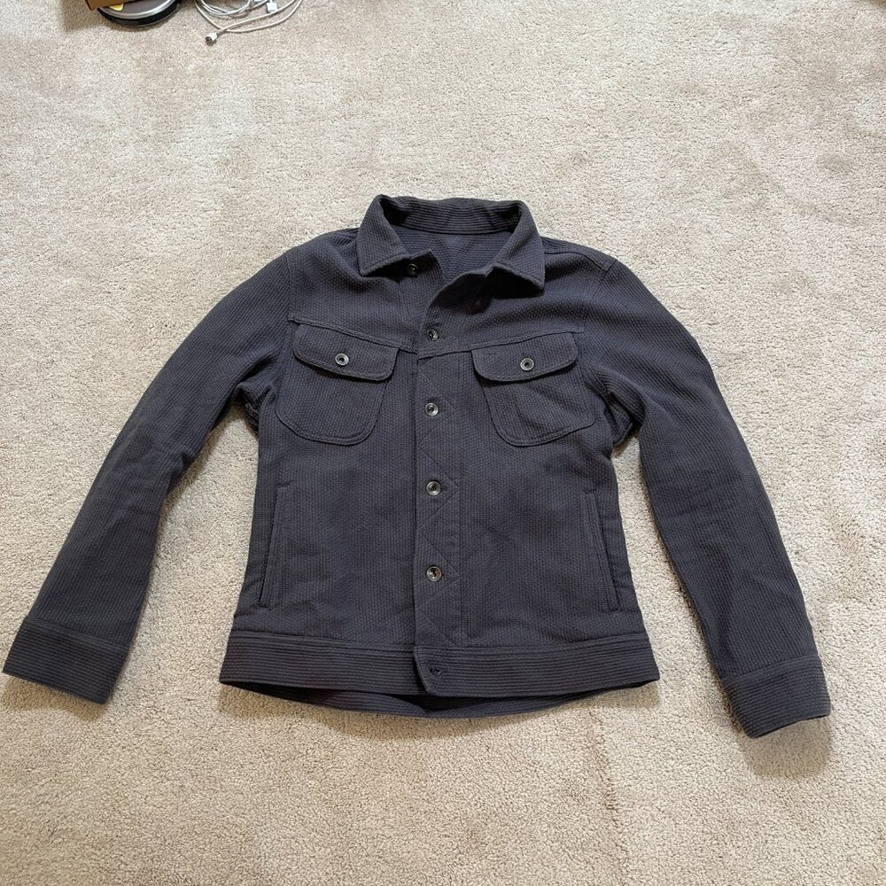 Taylor Stitch Men's Long Haul Jacket Signature Trucker Knit Coat $188 Small? XS?